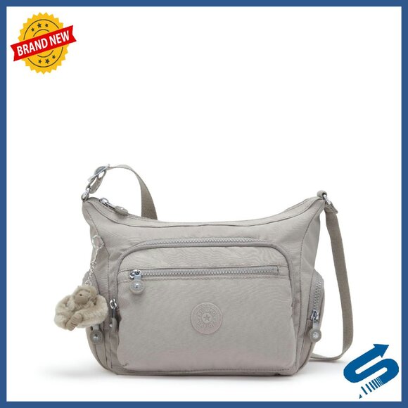 Water-Resistant Nylon Crossbody Bag with 5 Zip Pockets Adjustable Strap